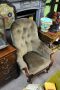 19th century mahogany armchair Thumbnail 3