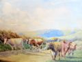 Pair of gilt framed watercolours Thumbnail 3