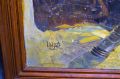  Large oak framed oil on board oil painting Thumbnail 3