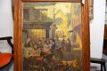 Large oak framed oil on board painting Thumbnail 2
