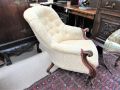 Victorian walnut armchair Thumbnail 3