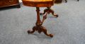 Victorian burr walnut card table Thumbnail 4