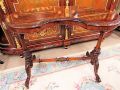 Victorian burr-walnut side table Thumbnail 2