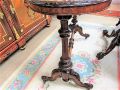 Victorian burr-walnut side table Thumbnail 3