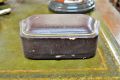 Pair of silver plated victorian silver salts in original leather case Thumbnail 4