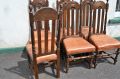 Set of six oak dining chairs Thumbnail 3