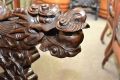 Pair of carved chinese armchairs  Thumbnail 4