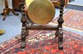 Victorian carved oak & brass gong Thumbnail 3