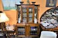 Art nouveau mahogany display cabinet Thumbnail 2