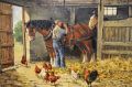 Gilt framed oil painting by george bennett Thumbnail 2