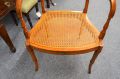 Victorian painted satinwood armchair Thumbnail 3
