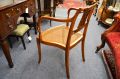 Victorian painted satinwood armchair Thumbnail 4