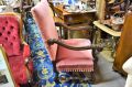 Large oak armchair Thumbnail 2