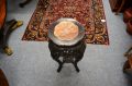 Chinese cherrywood plant stand with marble top Thumbnail 2
