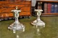 Pair of silver candlesticks Thumbnail 2