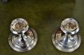 Pair of silver candlesticks Thumbnail 4