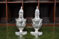 Pair of cased siler pepper pots Thumbnail 2