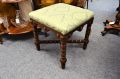 Victorian mahogany stool  Thumbnail 2