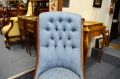 Victorian mahogany low chair Thumbnail 2