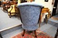 Victorian mahogany low chair Thumbnail 3