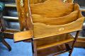 Edwardian mahogany book trough / stand Thumbnail 2