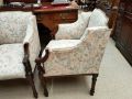Pair of mahogany armchairs Thumbnail 4