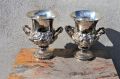 Two irish silver twin handled vases Thumbnail 1