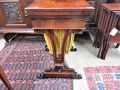 Victorian mahogany work table Thumbnail 3
