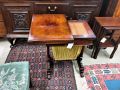 Victorian mahogany work table Thumbnail 4