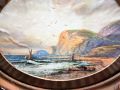 Pair of oval framed watercolours Thumbnail 2