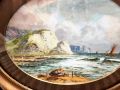 Pair of oval framed watercolours Thumbnail 3