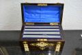 Victorian stationary box with brass /gilded overlay Thumbnail 2