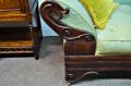 19th century mahogany double ended settee Thumbnail 2