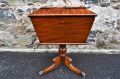 Georgian mahogany tea poy Thumbnail 4