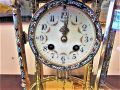 Brass & Clossonie victorian four glass clock Thumbnail 2