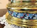 Brass & Clossonie victorian four glass clock Thumbnail 3