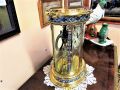 Brass & Clossonie victorian four glass clock Thumbnail 4