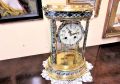 Brass & Clossonie victorian four glass clock Thumbnail 3