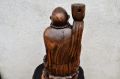 Carved chinese wooden figure Thumbnail 4