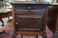 Pair of french mahogany marble top pedestals Thumbnail 3
