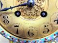Three piece french clossonie clock set with bevelled glass Thumbnail 4