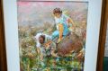 Gilt framed oil painting by V.cirefice Thumbnail 2