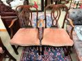 Set of eight dining mahogany dining room chairs  Thumbnail 2