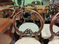 Set of four victorian mahogany chairs Thumbnail 2