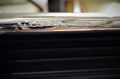Cassina designer LC4 chrome and black leather chaise Thumbnail 4