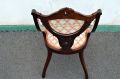 Pair of edwardian mahogany armchairs Thumbnail 3