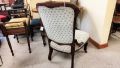 Victorian mahogany low chair Thumbnail 3