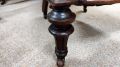 Victorian mahogany low chair Thumbnail 4