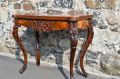 Victorian burr walnut  tea table Thumbnail 2