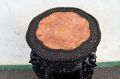 Chinese cherrywood carved plant stand / pedestal Thumbnail 3